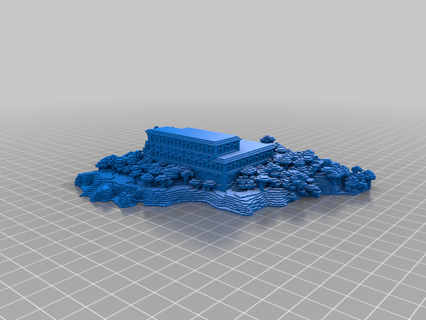Minecraft dimora isola Modelli arte 3d print model - Mito3D