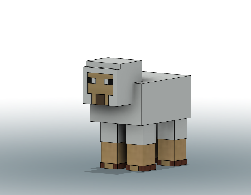 Minecraft oveja juego 3D print model - Mito3D