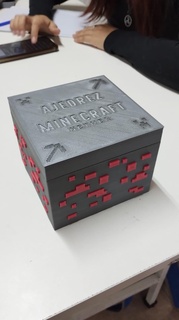 Minecraft minéral boîte échecs 3d print model - Mito3D