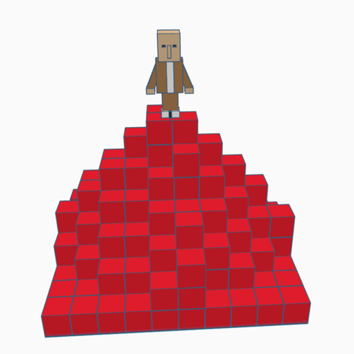 minecraft mountain game toy 3D print model - Mito3D