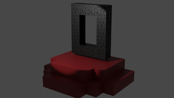 Minecraft nether portal yükleyici 3d print model - Mito3D