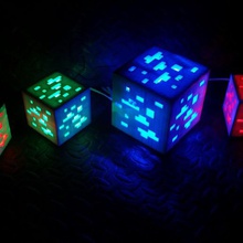 minecraft orecube ledlight gadget cube led Licht Erz video-Spiele 3d print model - Mito3D