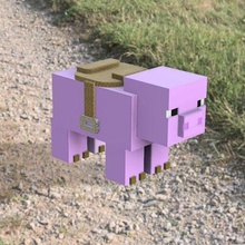Minecraft cerdo llavero sillín juguete mc animal 3d print model - Mito3D