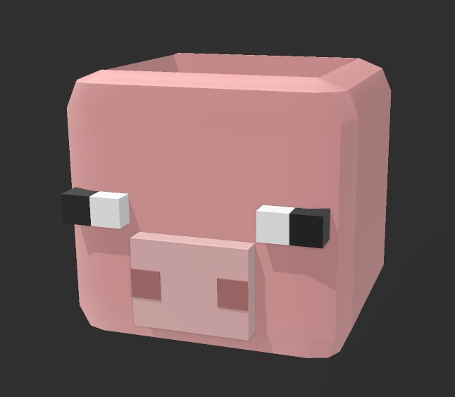 Minecraft cerdo lápiz soporte jarra 3D print model - Mito3D