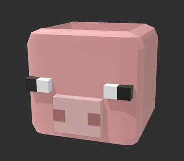 Minecraft cerdo lápiz soporte jarra 3d print model - Mito3D