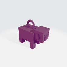 Minecraft porco porquinho colar joalheria 3d print model - Mito3D