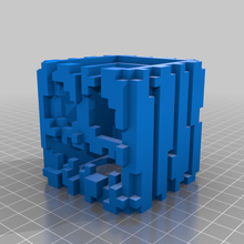 Minecraft calabaza jack lantern mejorado remezclar 3d print model - Mito3D
