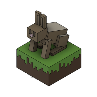 minecraft rabbit game batman iron man 3d print model - Mito3D