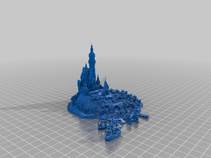 Minecraft Rapunzel kule modeller Sanat 3d print model - Mito3D