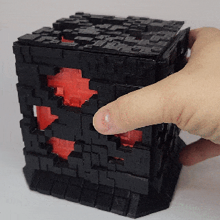 Minecraft redstone frambuesa pi caso funda bloquear montar 3 4 5 mineral retro juego azar pc gpio diamante Esmeralda lapis 3d print model - Mito3D