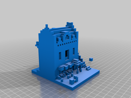 Minecraft restaurant modèles 3d print model - Mito3D