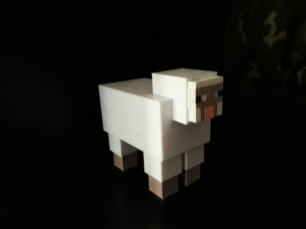 Minecraft ovelha animais figuras brinquedo 3D print model - Mito3D
