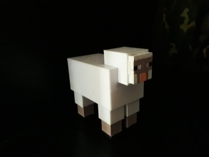minecraft sheep animals figures toy 3d print model - Mito3D