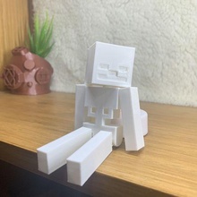 Minecraft esqueleto articulado arte brinquedo flexível flexi flex inquietação print in place impressão colocar 3d print model - Mito3D