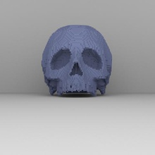 minecraft cráneo.juego 3d print model - Mito3D