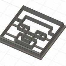 minecraft steve head cookie fondant cutter embosser 3d print model - Mito3D