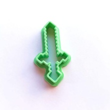 minecraft sword- sword cookies play game kids bakery pastry shop cutting cutter marker cookie 3d print model - Mito3D