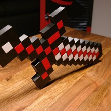 minecraft épée xxl jeu hache de steve l'épée zepto zep jeux 3d print model - Mito3D