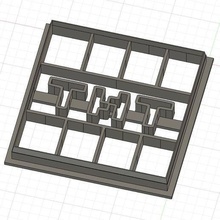 Minecraft tnt biscotto fondente taglierina goffratrice 3d print model - Mito3D