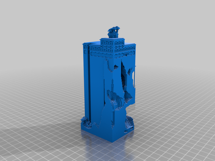 Minecraft Torre apprendimento 3d print model - Mito3D