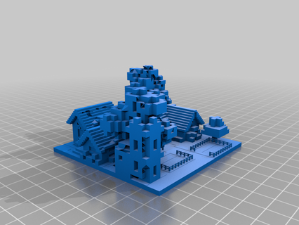 minecraft village models 3d print model - Mito3D