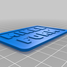 mineeform business card 3d print model - Mito3D