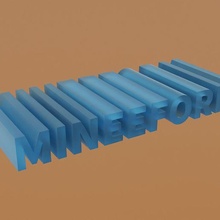 mineeform logo 3d commercial lisence 3d print model - Mito3D