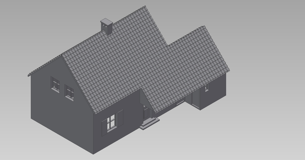 madenci ev madenciler evi madencilik grube Anna Adolf h0 ölçek ho Modellbau binalar yapılar mimari 3D print model - Mito3D