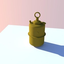 minero petróleo lámpara menor 3d print model - Mito3D