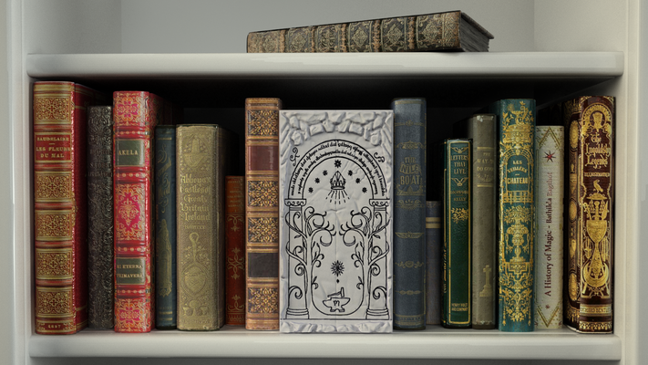 mineiro portão gadget livro suporte porta fantasia of anel senhor lotr gimli gollum estúdio biblioteca gandalf aragão moria estantes 3d print model - Mito3D