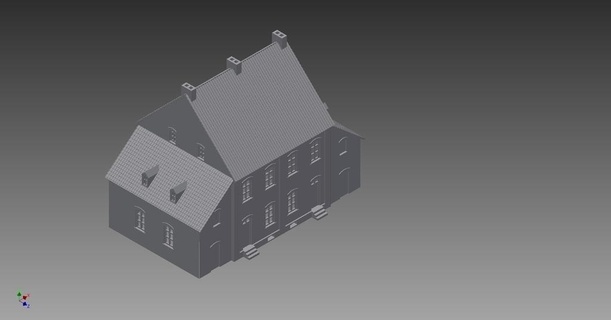 miners house - bergarbeiterhaus berarbeiterhaus bergbau building coalmine haus siedlungshaus buildings structures achitecture 3d print model - Mito3D