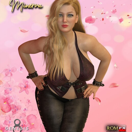 minerva g8f - daz studio character genesis 8 content female body morphs skin 3D print model - Mito3D