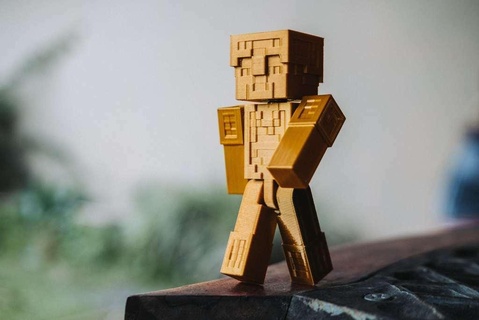 minético juego construcción agitarse juguete figura refrigerador imán magnético Minecraft cifras 3d print model - Mito3D