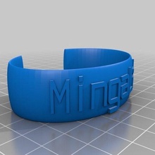 megalab özelleştirilmiş elips İleti grup takı bilezikler 3d print model - Mito3D
