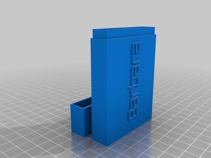 minha caixinha de cart visitas para bolsa customized office 3d print model - Mito3D