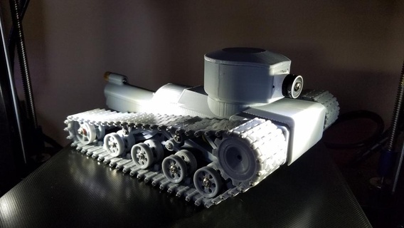 mini tracker serbatoio arduino rc carri armati brani wemos d1 veicoli trasporto 3d print model - Mito3D
