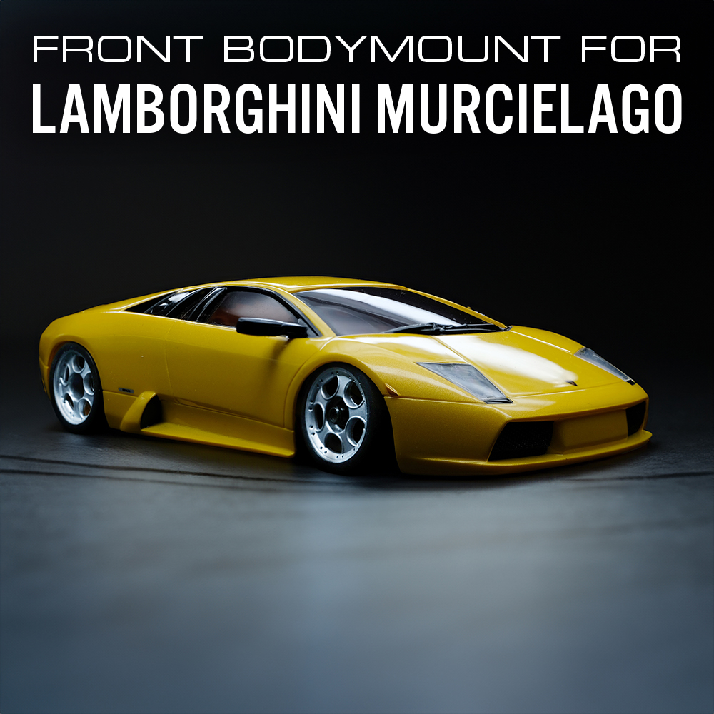 mini z cuerpo montar lamborghini murcielago lp640 juego miniz kyosho bodymount auto escala autoscalestudio 3D print model - Mito3D