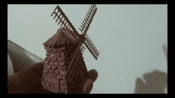 mini Architecture mill building house flour castle medieval rivermill grain fantasy miniature aos sculpture home belen windmill decoration 3d print model - Mito3D