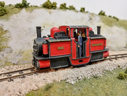 mini 009 double Fairlie Ffestiniog oo9 vapeur locomotive 3d print model - Mito3D