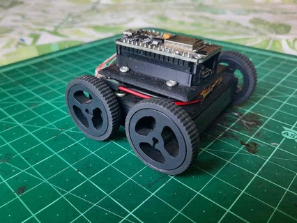mini 4x4 robot esp8266 motor n20 Nodemcu kablosuz internet robotik 3d print model - Mito3D