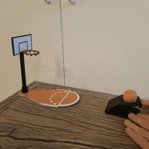 mini-basketball-Korb Spiel - Spielzeug Ballon basketball Korb 3D print model - Mito3D