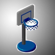 mini basketball table sports décoration Jeu 3d print model - Mito3D