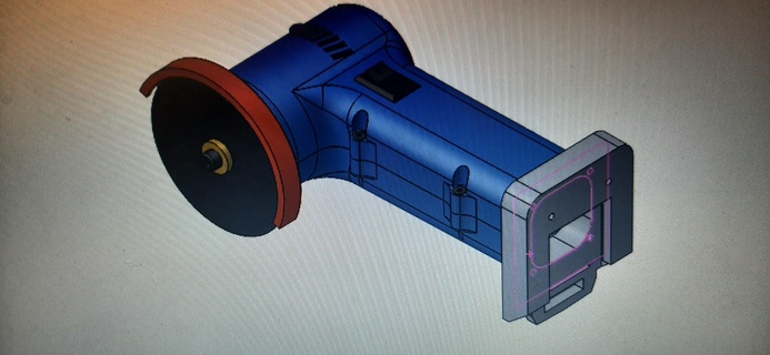 mini battery angle grinder x20 v 3d print model - Mito3D