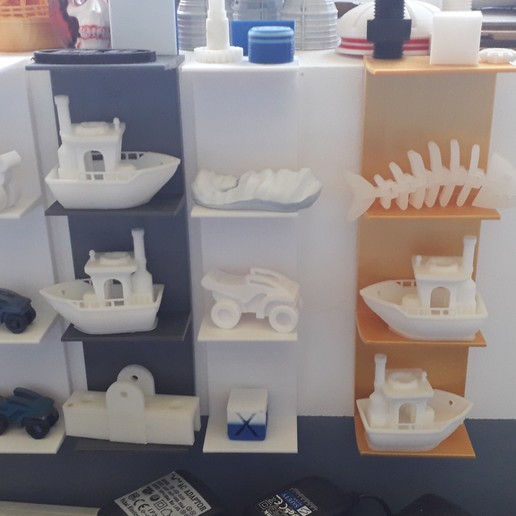 mini benchy shelf window sill various edge teaser storage 3D print model - Mito3D