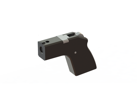 mini blank pistol gun signal firearm 3d print model - Mito3D