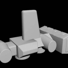 mini bloqueo corredor fundido presión destructor juguete 3d print model - Mito3D
