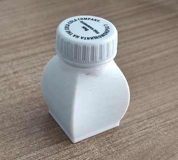 mini bottle container magnetic soda 3d print model - Mito3D