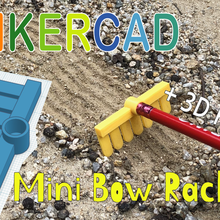 mini bow rack crayon toy & tinkercad jeu jouet le jardin famer eunny support 3d print model - Mito3D