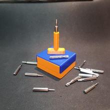 mini box screwdriver presision stored tip holder tool earmold petie useful little storage range 4mm renge electronic journalism 3d print model - Mito3D