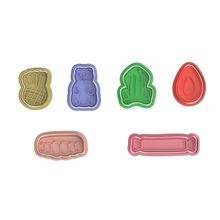 mini candy cookie cutter set gummy bear pineapple frog strawberry teeth tooth fizzer 3d print model - Mito3D